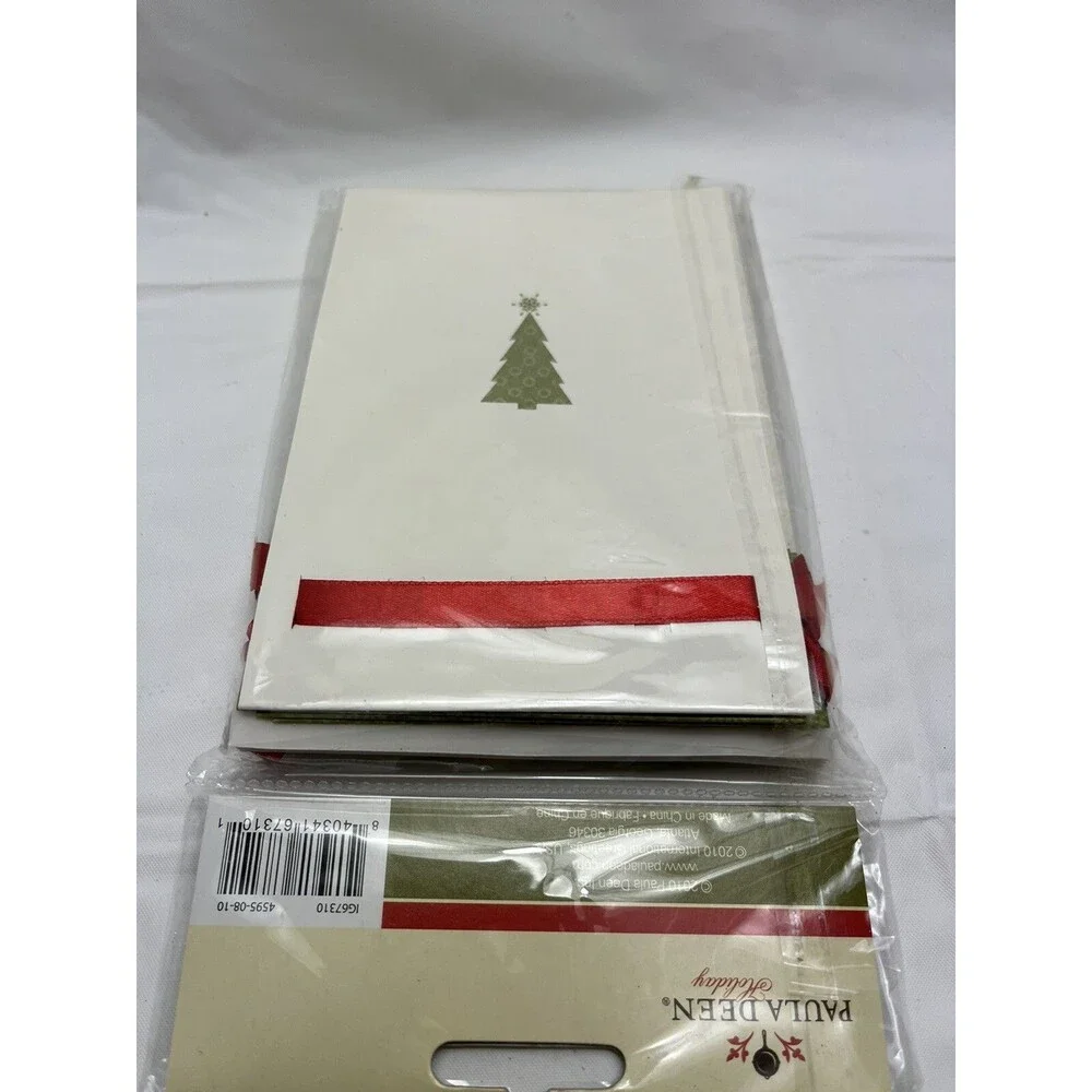 Paula Deen Holiday Invitations 8 Cards and Envelopes Poinsettia